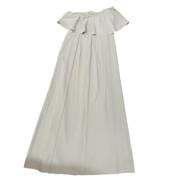 SHOW ME YOUR MUMU STRAPLESS MAXI DRESS STONE BRIDEMAID SUMMER WEDDING LG - Picture 5 of 8